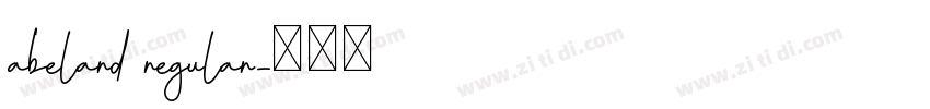 abelard regular字体转换
